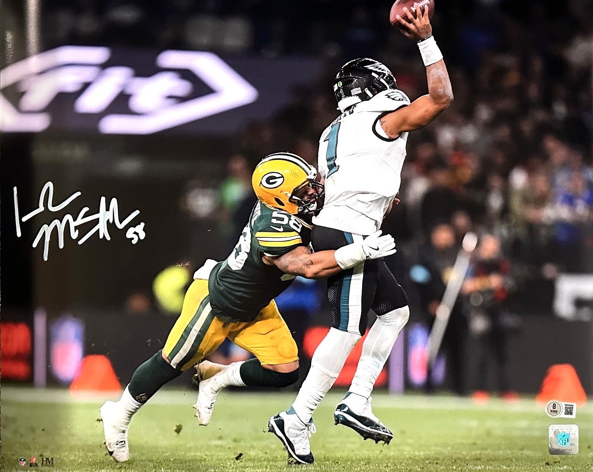 ISAIAH McDUFFIE SIGNED 16X20 PACKERS PHOTO #3 - BAS
