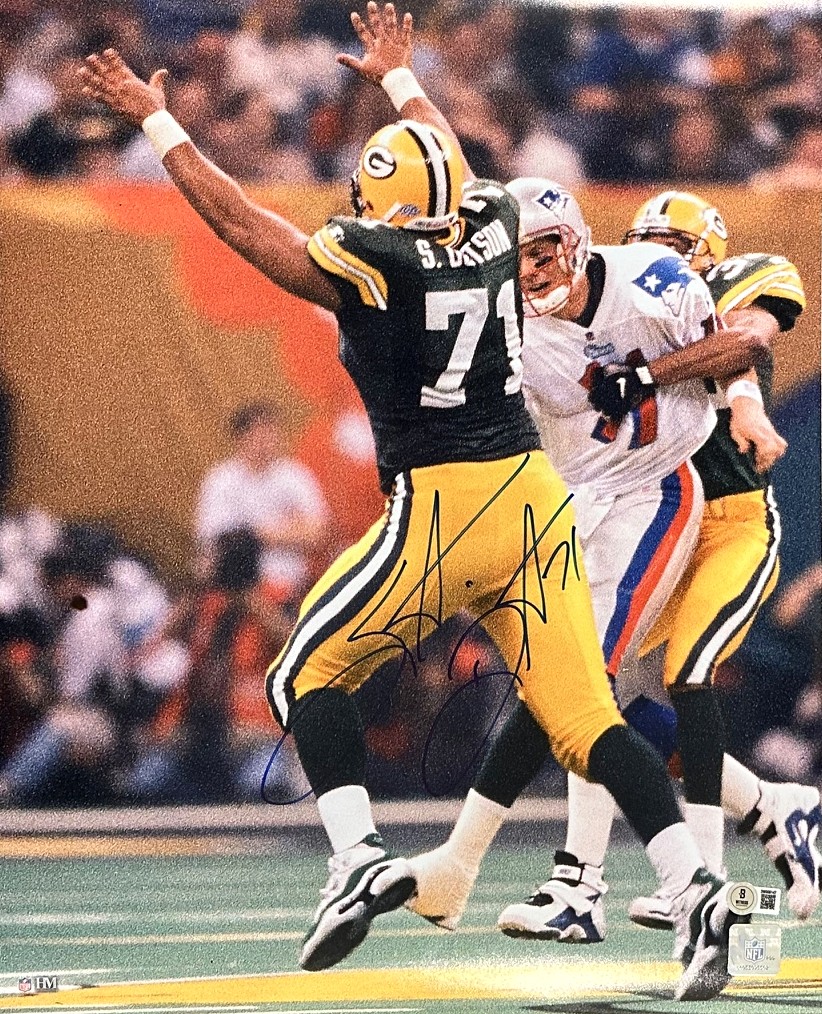 SANTANA DOTSON SIGNED 16X20 PACKERS PHOTO #2 - BAS