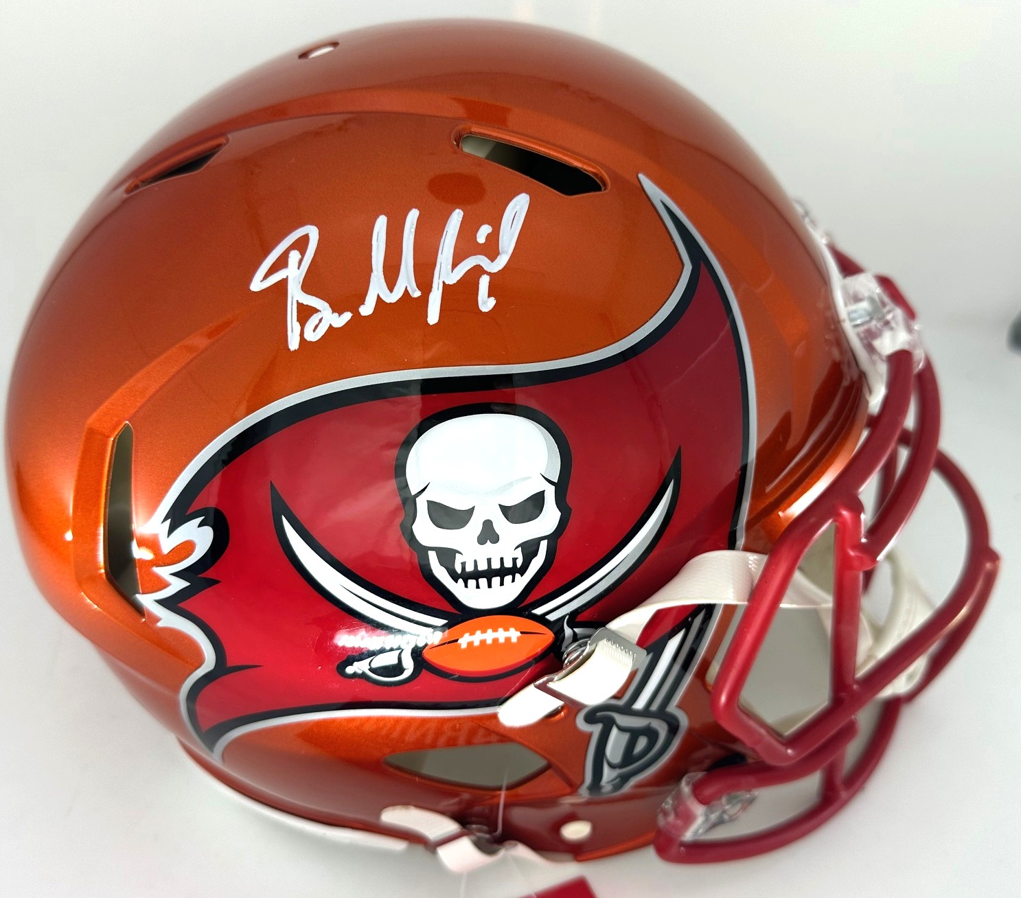 BAKER MAYFIELD SIGNED FULL SIZE BUCCANEERS FLASH AUTHENTIC SPEED HELMET - BAS