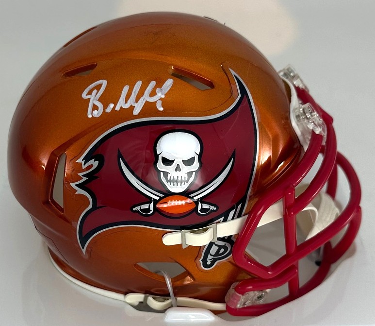 BAKER MAYFIELD SIGNED BUCCANEERS FLASH SPEED MINI HELMET - BAS