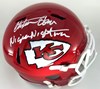 CHIEFS CHRISTIAN OKOYE SIGNED FULL SIZE REPLICA SPEED HELMET W/ SCRIPT - JSA