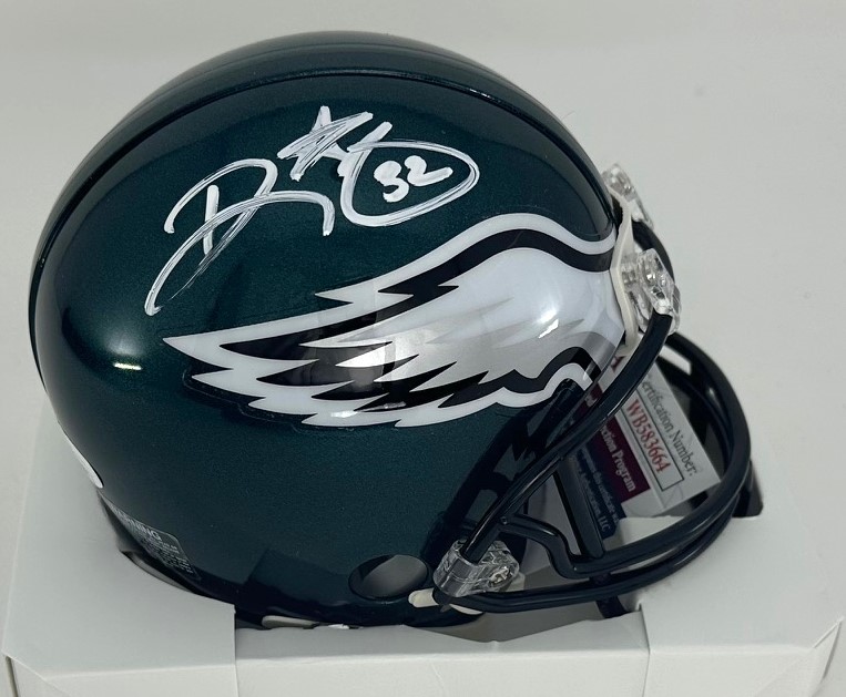 RICKY WATTERS SIGNED EAGLES VSR4 MINI HELMET - JSA