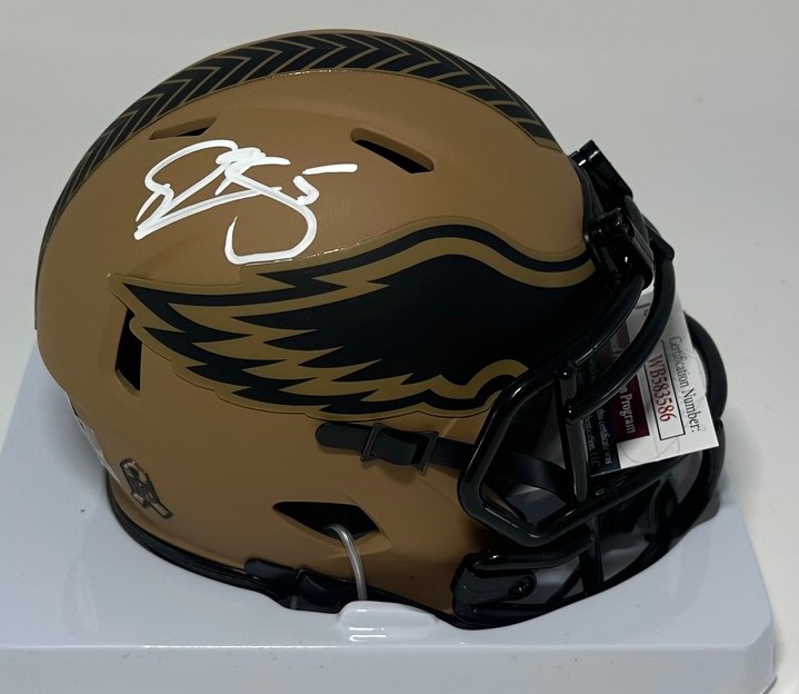 DONOVAN McNABB SIGNED EAGLES 2023 SALUTE SPEED MINI HELMET - JSA