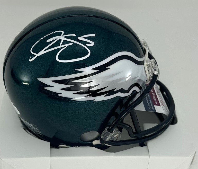 DONOVAN McNABB SIGNED EAGLES VSR4 MINI HELMET - JSA