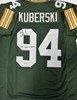 BOB KUBERSKI SIGNED CUSTOM REPLICA PACKERS GREEN JERSEY - BAS