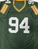BOB KUBERSKI SIGNED CUSTOM REPLICA PACKERS GREEN JERSEY - BAS