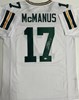 BRANDON MCMANUS SIGNED REPLICA WHITE JERSEY - GREEN BAY PACKERS - BAS