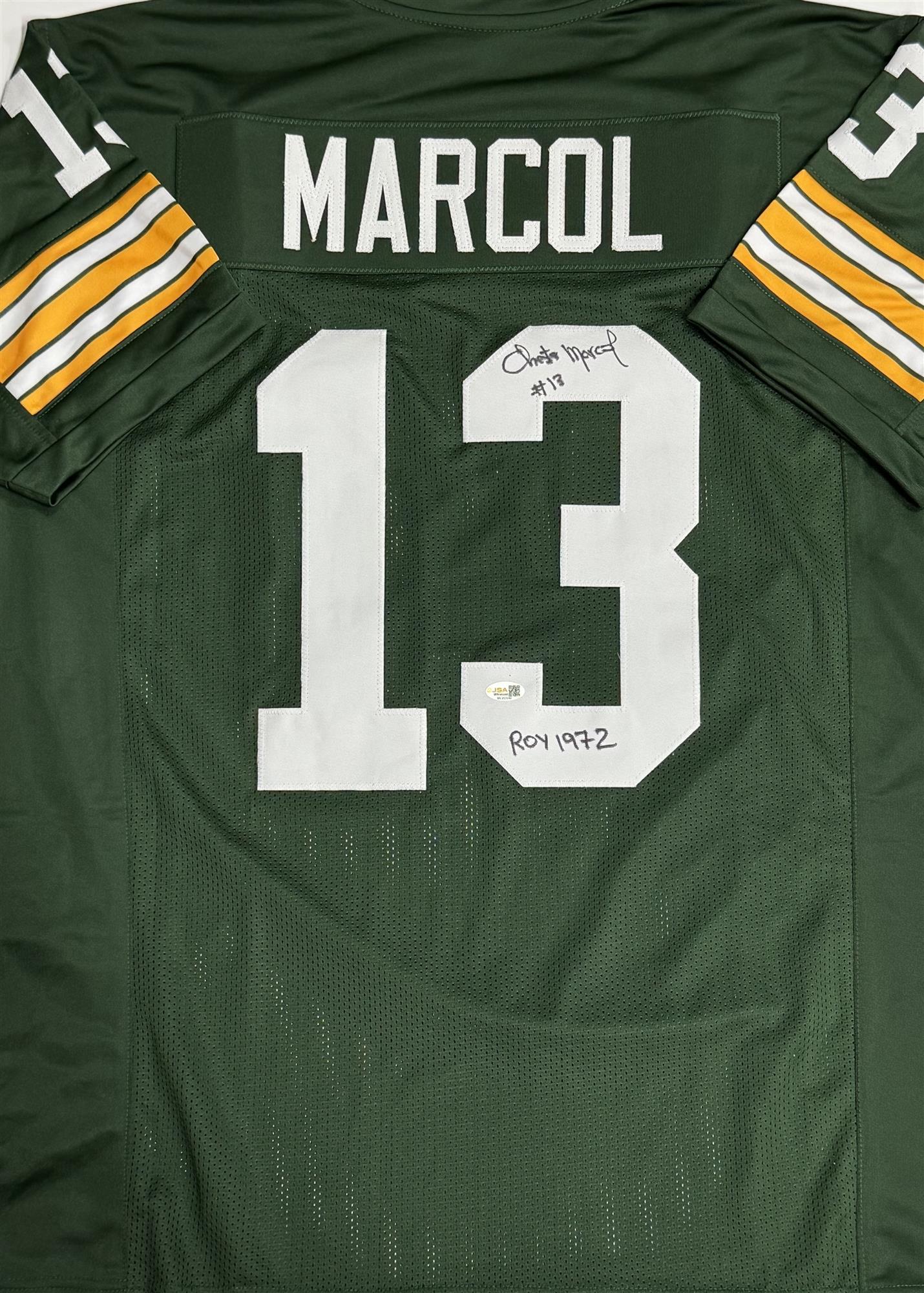 CHESTER MARCOL SIGNED CUSTOM REPLICA PACKERS GREEN JERSEY - JSA