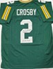 MASON CROSBY SIGNED CUSTOM REPLICA PACKERS GREEN JERSEY W/ SB XLV CHAMPS - JSA
