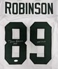 DAVE ROBINSON SIGNED CUSTOM REPLICA PACKERS WHITE JERSEY W/ HOF 2013 - JSA