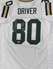 DONALD DRIVER SIGNED CUSTOM REPLICA PACKERS WHITE JERSEY - BAS