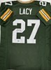 EDDIE LACY SIGNED CUSTOM REPLICA PACKERS GREEN JERSEY - BAS