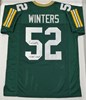 FRANK WINTERS SIGNED CUSTOM REPLICA PACKERS GREEN JERSEY
