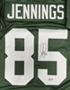 GREG JENNINGS SIGNED CUSTOM REPLICA PACKERS GREEN JERSEY - BAS