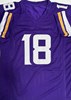 JUSTIN JEFFERSON SIGNED CUSTOM REPLICA VIKINGS PURPLE JERSEY - BAS