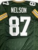 JORDY NELSON SIGNED CUSTOM REPLICA GREEN PACKERS JERSEY W/ SB XLV - BAS
