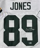 JAMES JONES SIGNED CUSTOM REPLICA PACKERS WHITE JERSEY - JSA