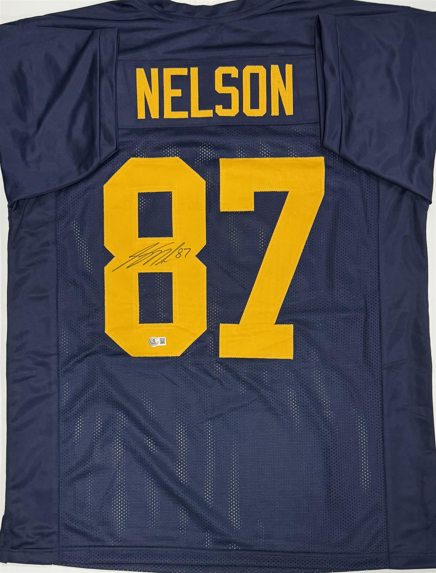 JORDY NELSON SIGNED CUSTOM REPLICA ACME PACKERS JERSEY - BAS