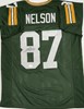 JORDY NELSON SIGNED CUSTOM REPLICA GREEN PACKERS JERSEY - BAS