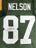 JORDY NELSON SIGNED CUSTOM REPLICA GREEN PACKERS JERSEY - BAS