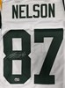 JORDY NELSON SIGNED CUSTOM WHITE PACKERS JERSEY - BAS
