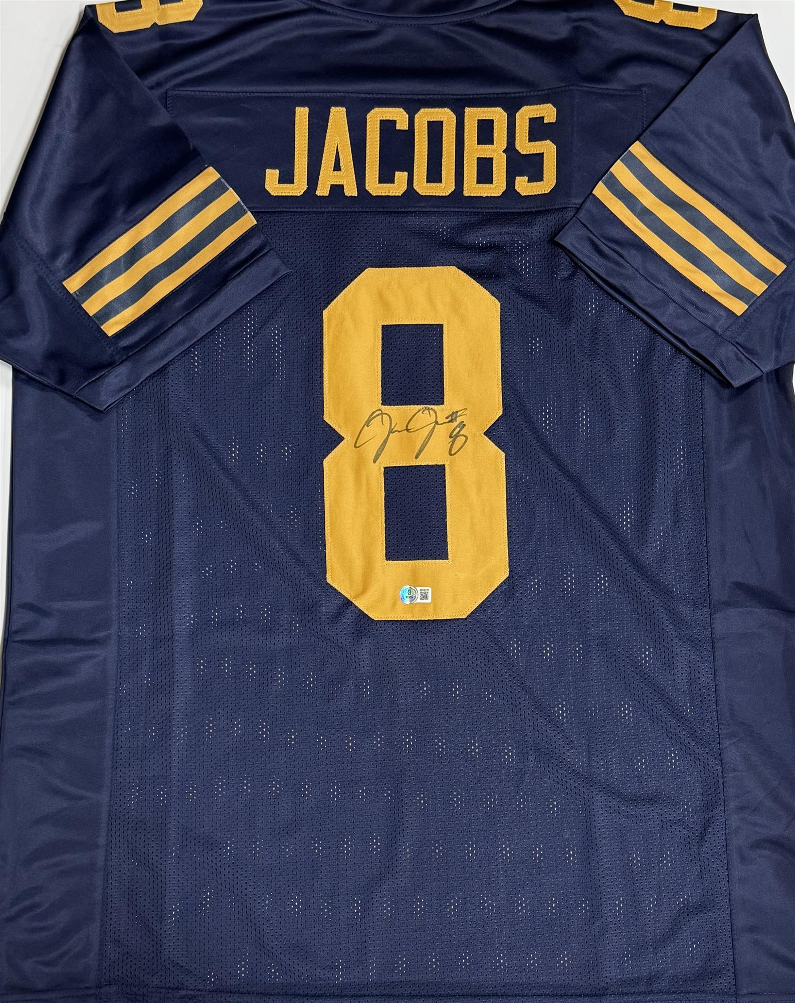 JOSH JACOBS SIGNED CUSTOM REPLICA PACKERS ACME JERSEY - BAS