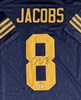 JOSH JACOBS SIGNED CUSTOM REPLICA PACKERS ACME JERSEY - BAS