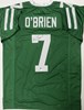 KEN O'BRIEN SIGNED CUSTOM REPLICA NY JETS JERSEY - BAS