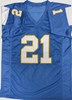 LADAINIAN TOMLINSON SIGNED CUSTOM REPLICA CHARGERS LIGHT BLUE JERSEY - BAS