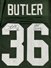 LEROY BUTLER SIGNED CUSTOM REPLICA PACKERS GREEN JERSEY W/ HOF 22 - JSA