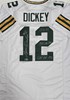 LYNN DICKEY SIGNED WHITE REPLICA JERSEY W/ 3 SCRIPTS - GREEN BAY PACKERS NFL - BAS