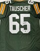 MARK TAUSCHER SIGNED CUSTOM REPLICA PACKERS GREEN JERSEY - BAS