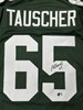 MARK TAUSCHER SIGNED CUSTOM REPLICA PACKERS GREEN JERSEY - BAS