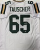MARK TAUSCHER SIGNED CUSTOM REPLICA PACKERS WHITE JERSEY - BAS