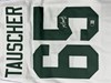 MARK TAUSCHER SIGNED CUSTOM REPLICA PACKERS WHITE JERSEY - BAS