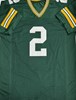MASON CROSBY SIGNED CUSTOM REPLICA PACKERS GREEN STITCHED STAT JERSEY - JSA