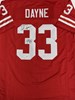 RON DAYNE SIGNED CUSTOM REPLICA WI BADGERS RED JERSEY W/ 99H - JSA