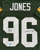 SEAN JONES SIGNED CUSTOM REPLICA PACKERS GREEN JERSEY - BAS