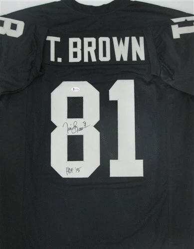 TIM BROWN SIGNED REPLICA JERSEY - LAS VEGAS RAIDERS - BAS