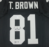 TIM BROWN SIGNED REPLICA JERSEY - LAS VEGAS RAIDERS - BAS