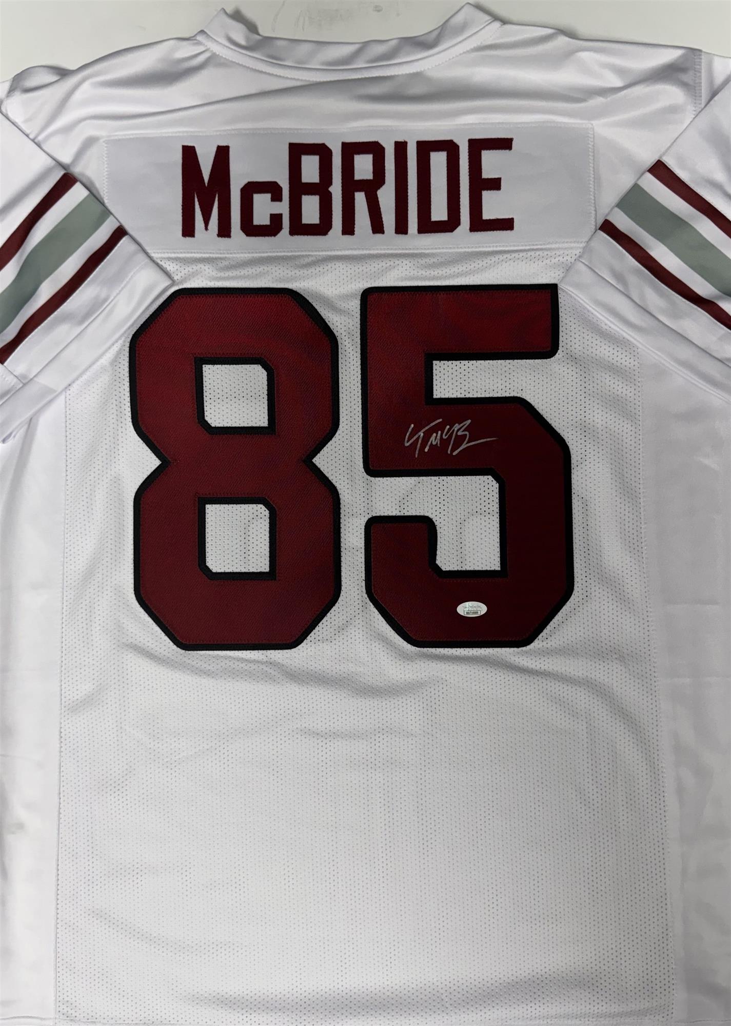 TREY MCBRIDE SIGNED REPLICA WHITE JERSEY - ARIZONA CARDINALS - BAS