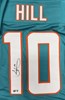 TYREEK HILL SIGNED CUSTOM REPLICA DOLPHINS JERSEY - BAS