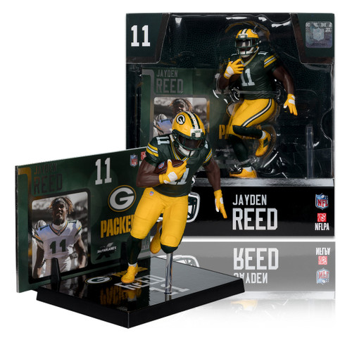 JAYDEN REED - GREEN BAY PACKERS - 7" NFL MCFARLANE SPORTSPICKS LEGACY POSED FIGURE