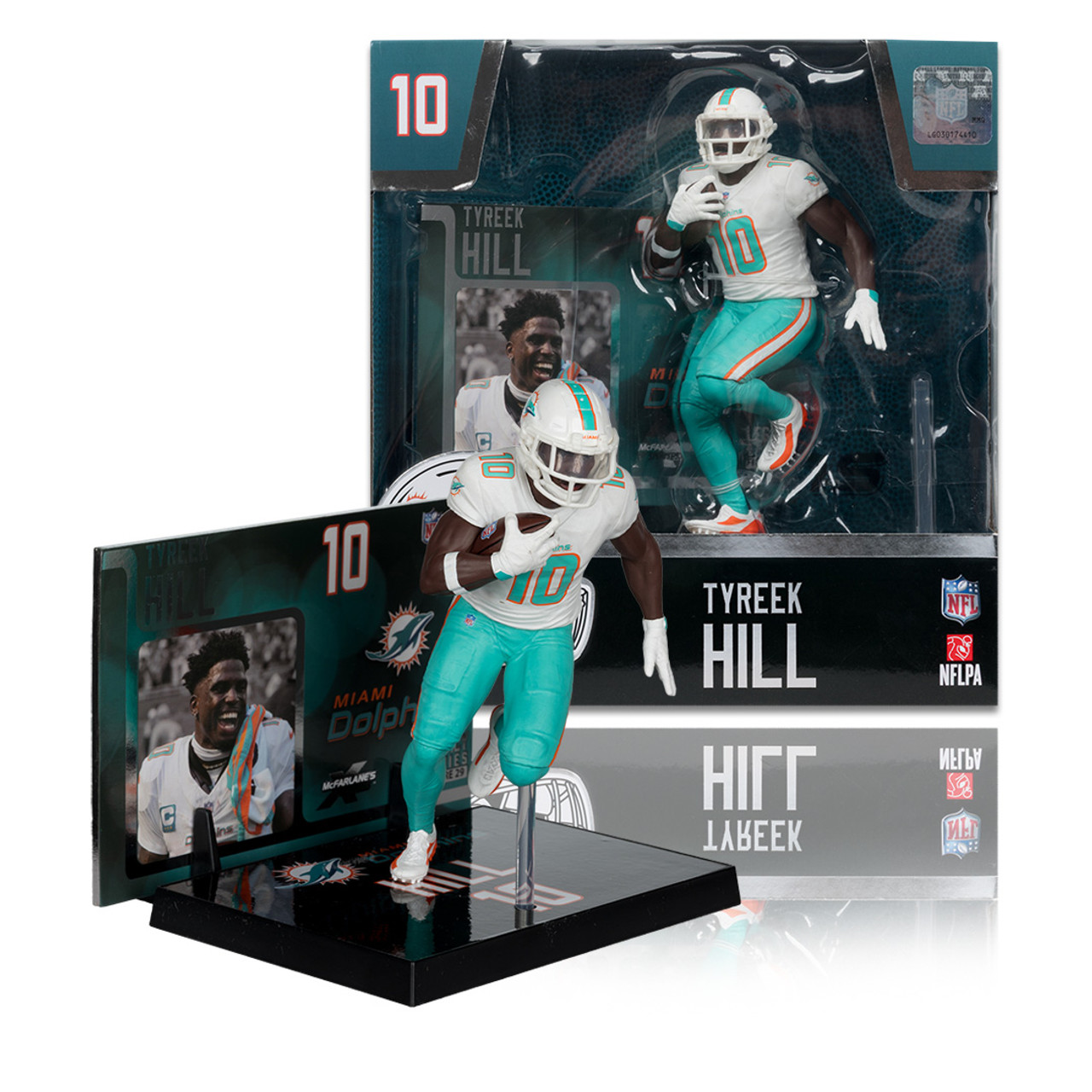TYREEK HILL - MIAMI DOLPHINS - 7" NFL MCFARLANE SPORTSPICKS LEGACY POSED FIGURE
