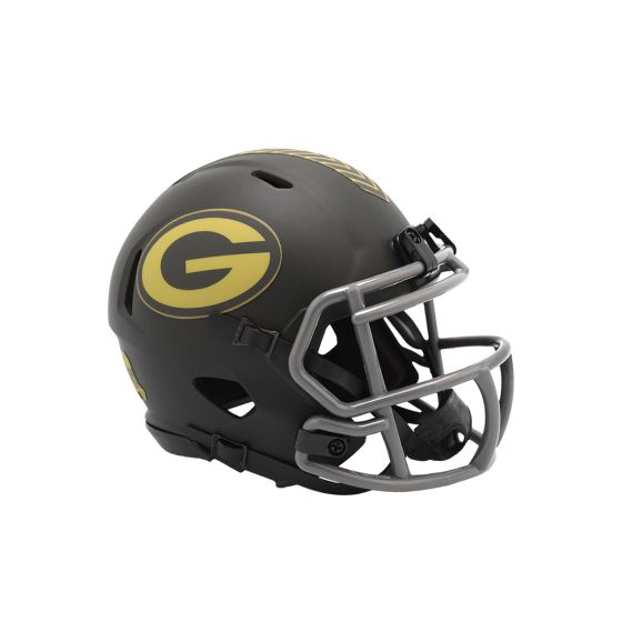 GREEN BAY PACKERS UNSIGNED 2025 NFL SALUTE TO SERVICE SPEED MINI HELMET