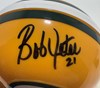 BOB JETER SIGNED PACKERS MINI HELMET - JSA