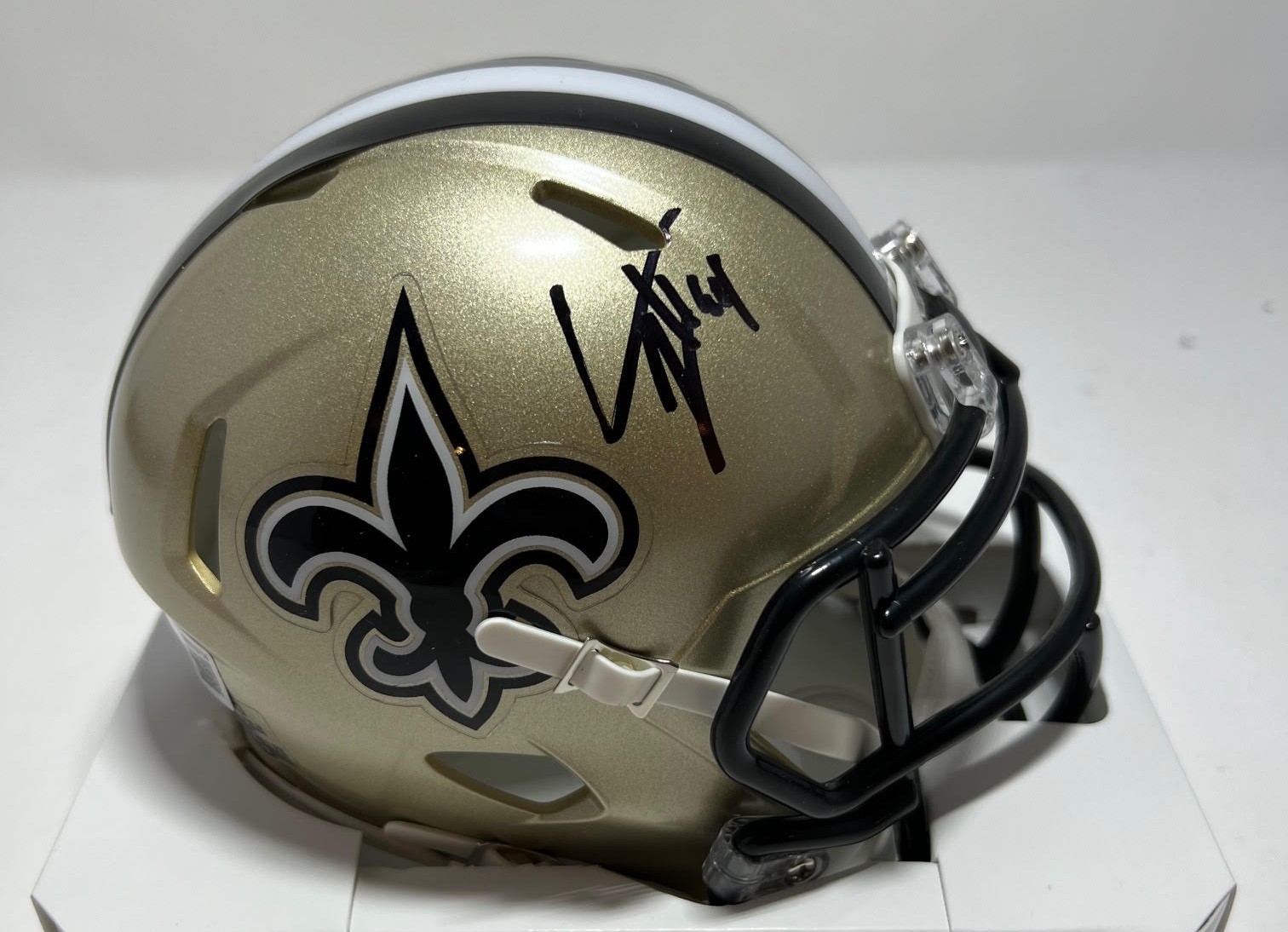 CAMERON JORDAN SIGNED SPEED MINI HELMET - NEW ORLEANS SAINTS NFL - BAS