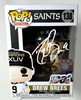 DREW BREES SIGNED SAINTS POP FUNKO FIGURE #138 - BAS