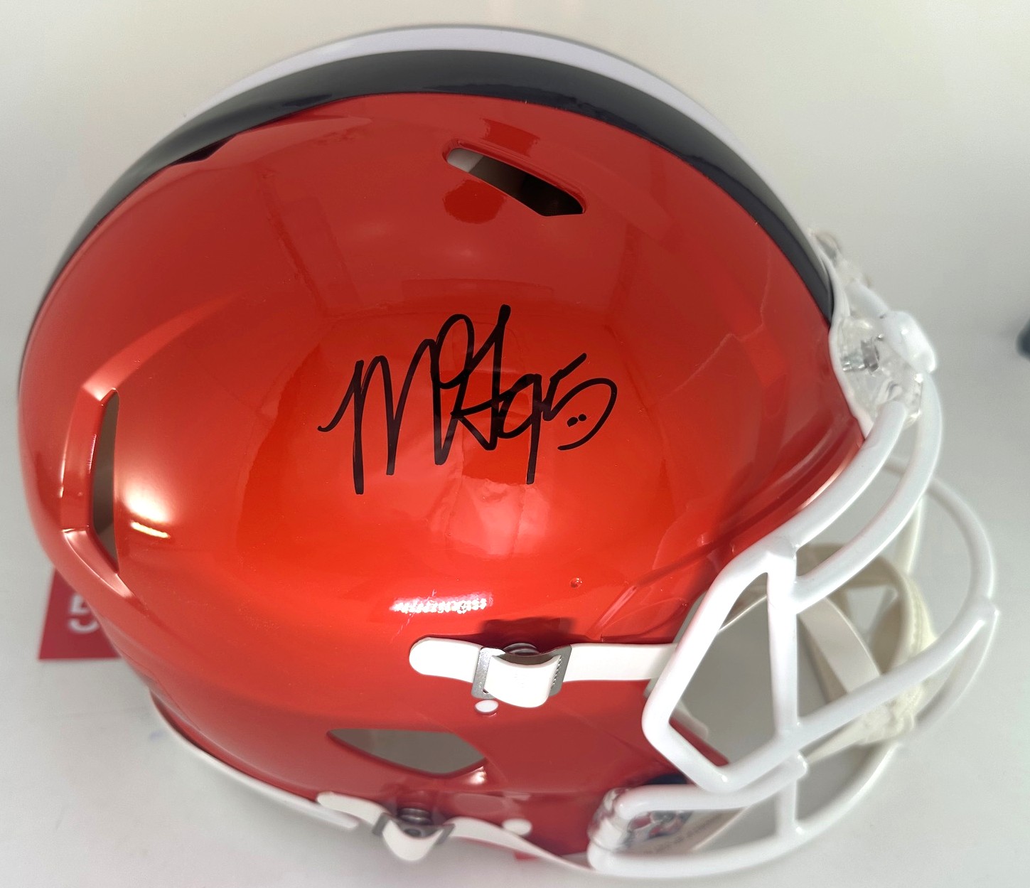 MYLES GARRETT SIGNED BROWNS FULL SIZE AUTHENTIC SPEED HELMET - BAS