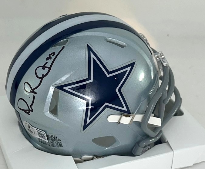 MICHAEL IRVIN SIGNED COWBOYS SPEED MINI HELMET - BAS